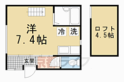 グランシャリオ ワンルームの間取図画像