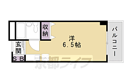 フィールダボーン 1Kの間取図画像