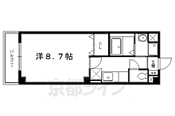 グランツ・宝ヶ池 1Kの間取図画像