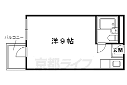 Forum四条烏丸 ワンルームの間取図画像