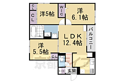 D-ROOM岩倉花園PJ 3LDKの間取図画像