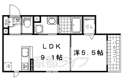 京都地下鉄東西線 御陵駅 徒歩9分 2階/-