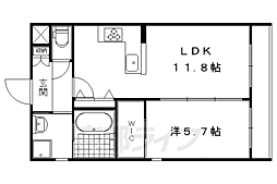 北山モノムジカ 1LDKの間取図画像