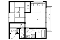 レジデンス了以苑 1LDKの間取図画像