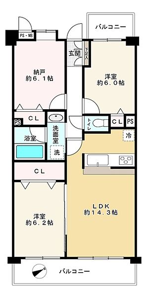 間取りを拡大表示