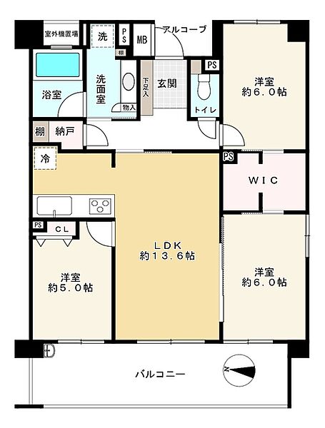 間取りを拡大表示