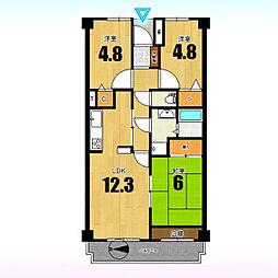 間取図画像 3LDK