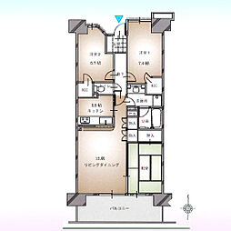 シンフォニーレジデンス 3LDKの間取図画像