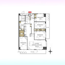 ライオンズガーデン久喜壱番館 4LDKの間取図画像