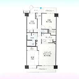 サンマンション北本2号館 3LDKの間取図画像