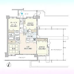 グリーンミユキ吉野町 3SLDKの間取図画像