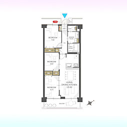 ストークマンション上尾浅間台 3LDKの間取図画像