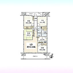 セントラルスウィート大宮桜木町 4LDKの間取図画像