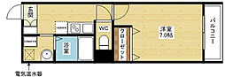 IF柴島 2階1Kの間取り