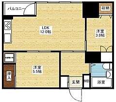 新大阪グランドハイツ2号棟  ｜ 大阪府大阪市淀川区宮原4丁目（賃貸マンション2LDK・5階・68.16㎡） その2