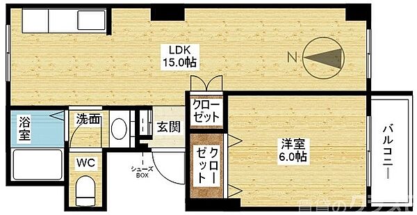 グランドコーポラス新大阪 ｜大阪府大阪市淀川区木川東4丁目(賃貸マンション1LDK・1階・45.22㎡)の写真 その2