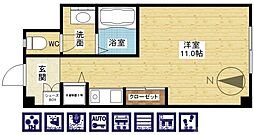 グランヴィ新大阪 ワンルームの間取図画像