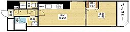 ル・ヴェール新大阪 1LDKの間取図画像