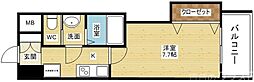 Luxe新大阪1 1Kの間取図画像