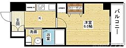 エステムコート新大阪11リンクス 1Kの間取図画像