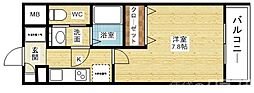 エスリード新大阪コンフォート1番館 1Kの間取図画像