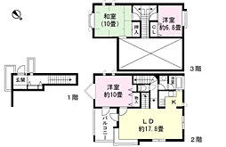 ニュー箱根ヴィレッジ12号棟 3LDKの間取図画像