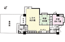 ライオンズマンション元箱根 2LDKの間取図画像