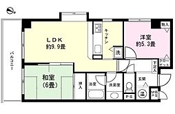 ライオンズガーデン箱根壱番館 2LDKの間取図画像