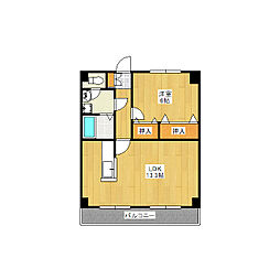 たつみレジデンス 1LDKの間取図画像