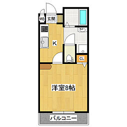 KMT 1Kの間取図画像