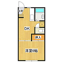 コスモ筑波A 101 ｜ 茨城県つくば市天久保2丁目（賃貸アパート1DK・1階・24.81㎡） その2