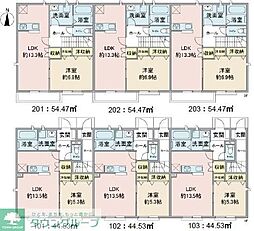 ユアメゾン大塚 2階1LDKの間取り