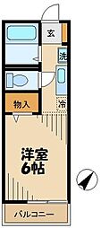 アイアンフラッツ 1Kの間取図画像