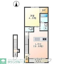 アルページュ 1LDKの間取図画像