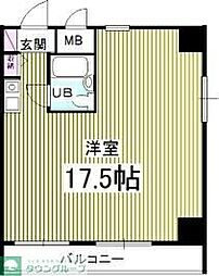 メゾンドノア大和田 ワンルームの間取図画像
