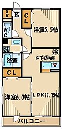 ビオレータ 2LDKの間取図画像