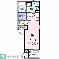 アクシズ ワンルームの間取図画像