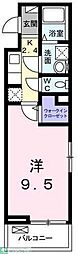 サラスバティ 1Kの間取図画像