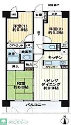 グレンモア八王子本町 3LDKの間取図画像
