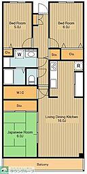 エクセレンス八王子 3LDKの間取図画像