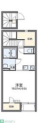 LEONEXTピークヒルズ 1Kの間取図画像