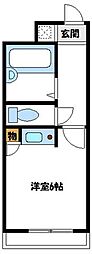 ジョイハウス南大沢 ワンルームの間取図画像