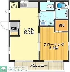 フローラ 1LDKの間取図画像