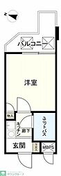 ライオンズマンション西八王子第3 1Kの間取図画像