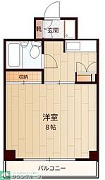 杉山マンション 1Kの間取図画像