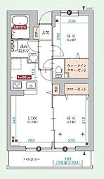 ベルソラーナ 2LDKの間取図画像