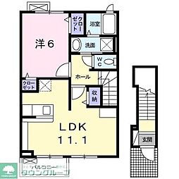 インプレス 1LDKの間取図画像