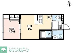 robot home 西八王子III 1LDKの間取図画像