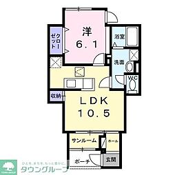 間取図画像 1LDK
