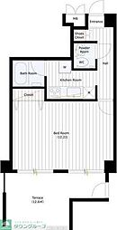 セレノ荻窪 1階1Kの間取り